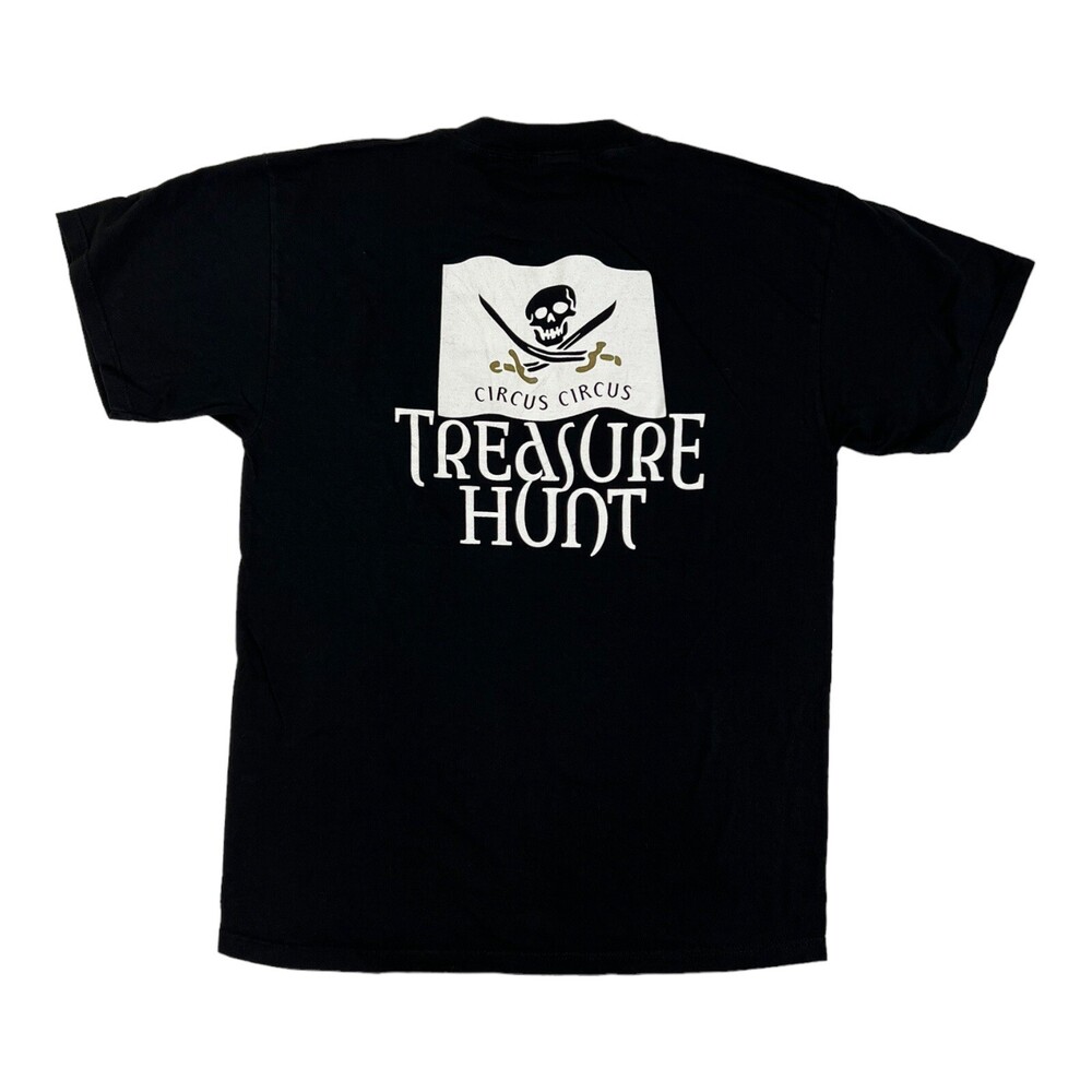 Vintage Circus Circus Casino T-Shirt Size Large Las Vegas “Treasure Hunt” 90s